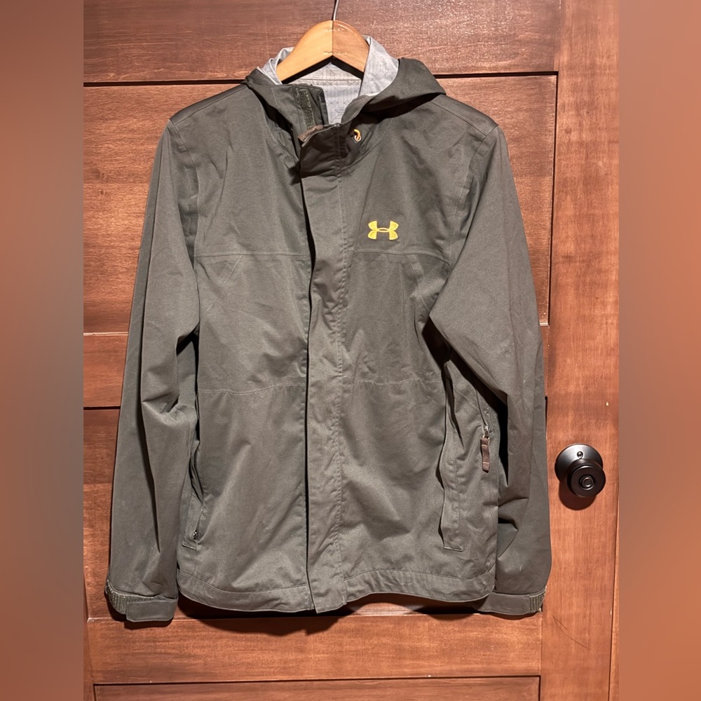 Under Armour Gray Geometric Jacket - image 1